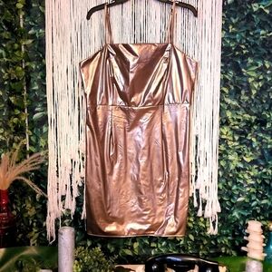 F21 Rose Gold Dress